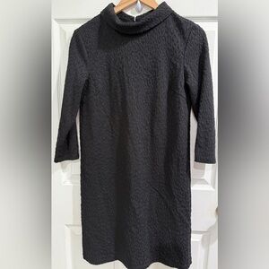 J. McLaughlin Elegant Black Dress w Collar